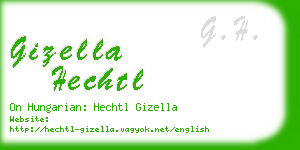 gizella hechtl business card